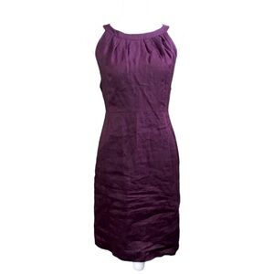Linen dress from LOFT.  Gorgeous eggplant color.